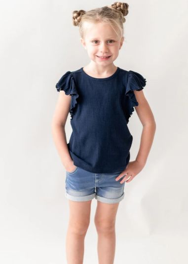 Light Wash Denim Stretch Shorts