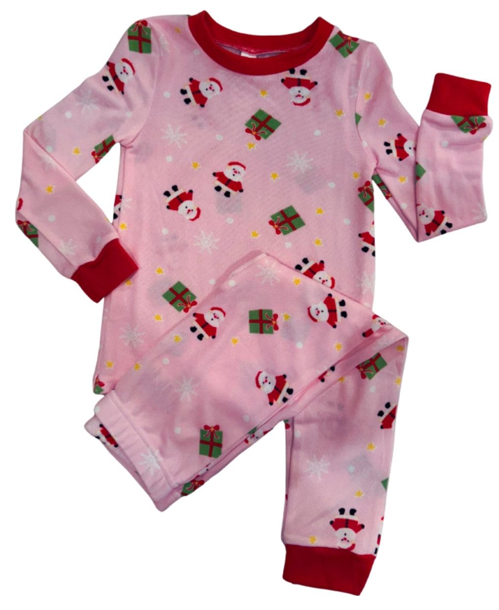 Super Soft Pink Christmas PJs