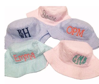 Seersucker Bucket Hats