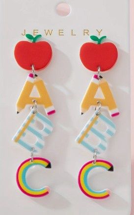ABC Dangle Earrings