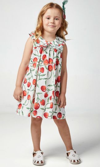 Girls Cherry Dress, Size: 18/24m