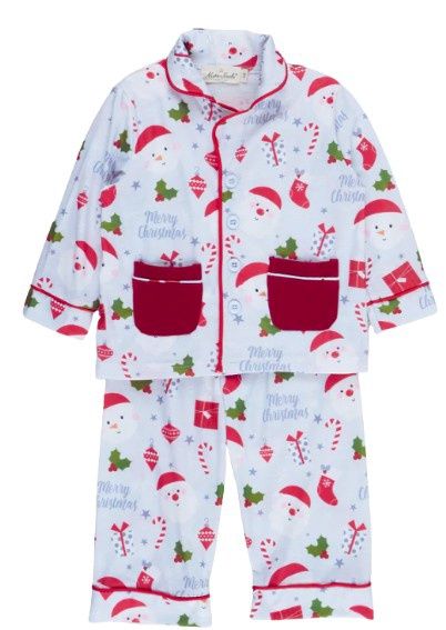 Matching Santa Boys PJ Set
