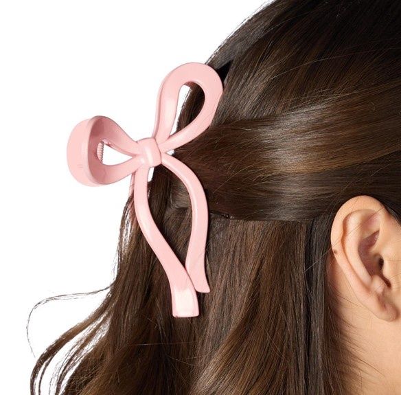 Bow Claw Clip, COLOR: Pink