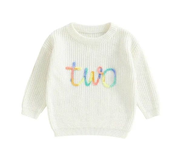 Birthday Sweater, Size: 2T