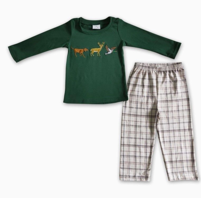 Green Dog, Buck, Duck Set, Size: 2T