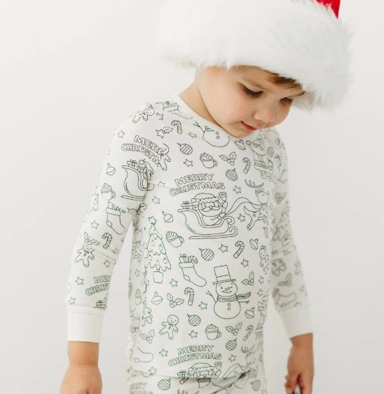 DIY Coloring Christmas Pajamas