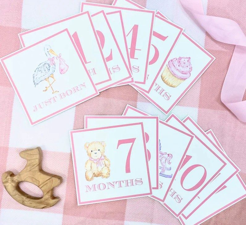 Palm Beach Pink Sir Proper Month Markers