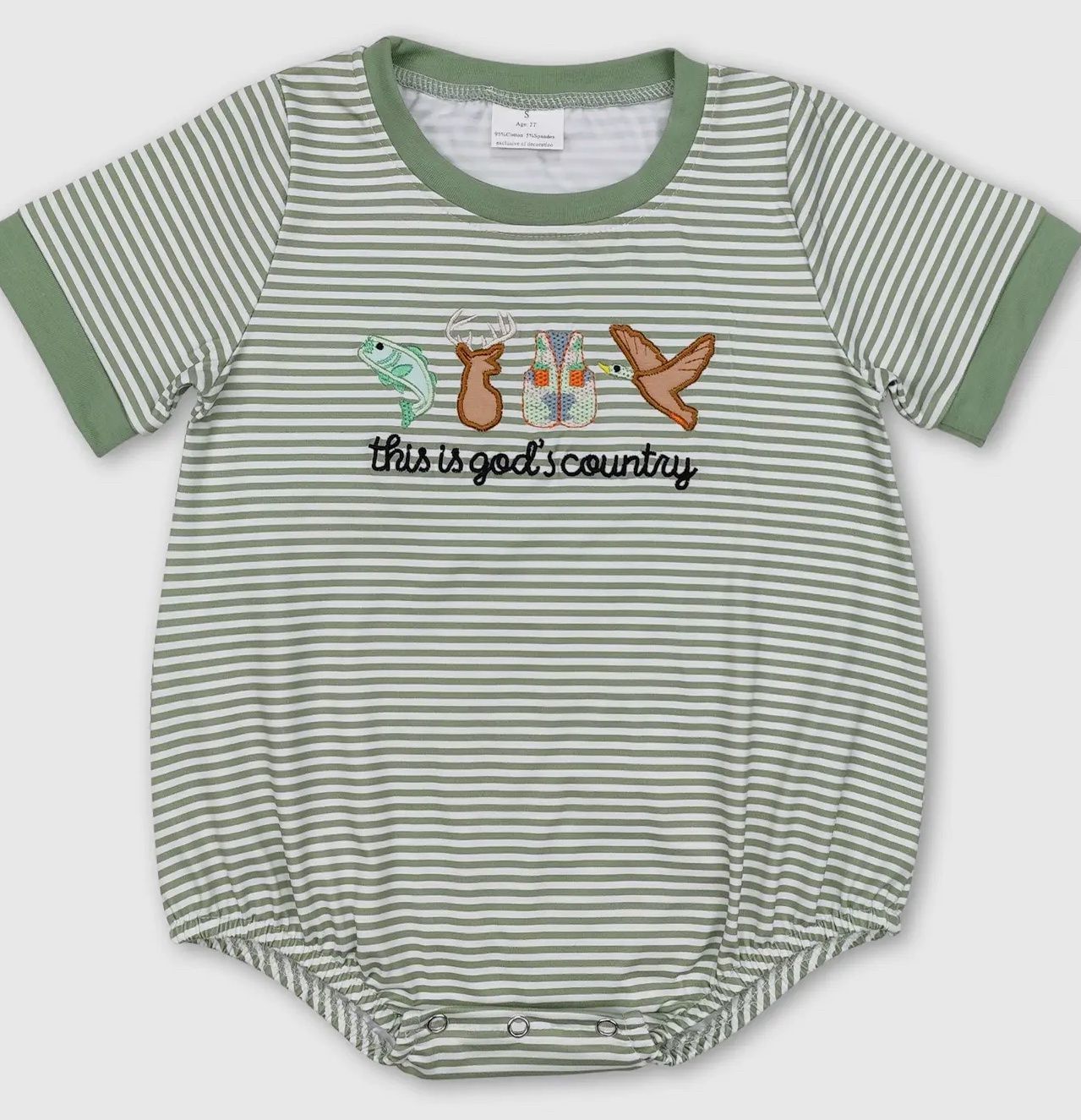 God’s Country Romper, Size: 0/3M