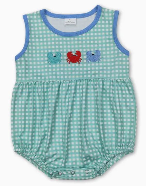 Sleeveless Crab Romper, Size: 0/3M