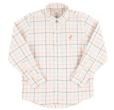 Dean&#39;s List Dress Shirt- Flannel Mantua Tattersall
