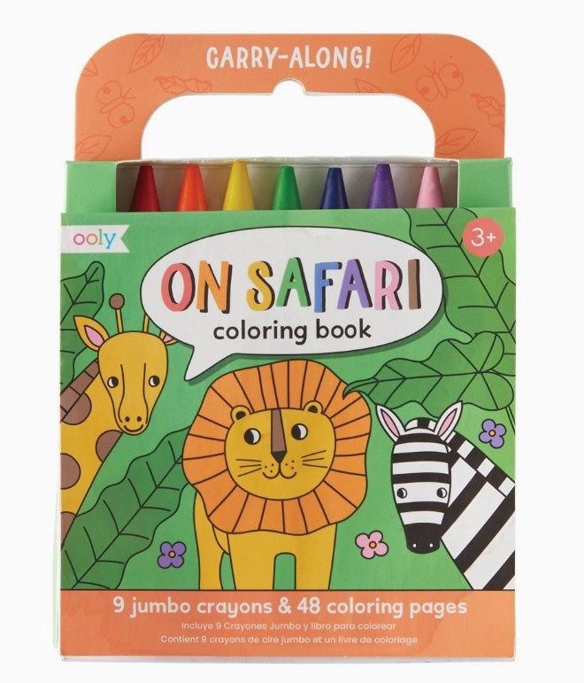 Carry Along Crayon &amp; Coloring Book Kit- On Safari