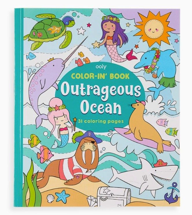 Color-in Book: Outrageous Ocean