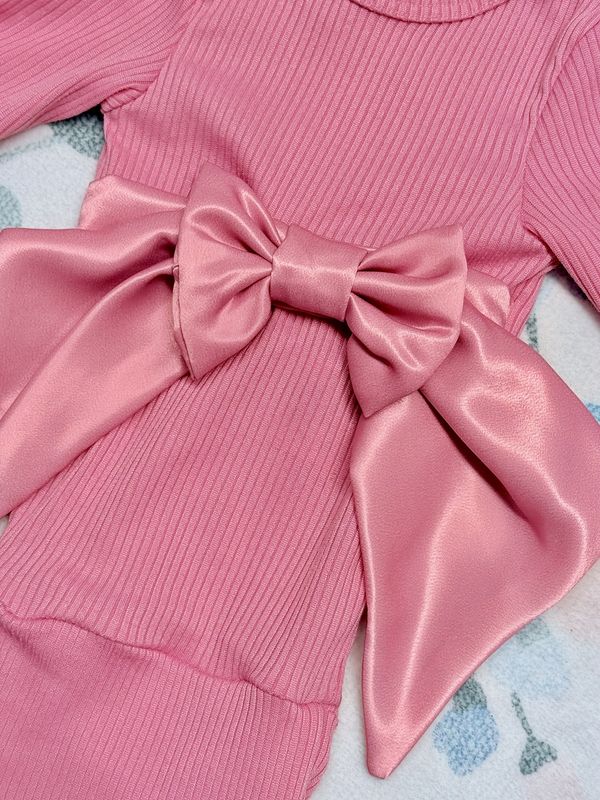 Rose Gown with Swaddle Bow