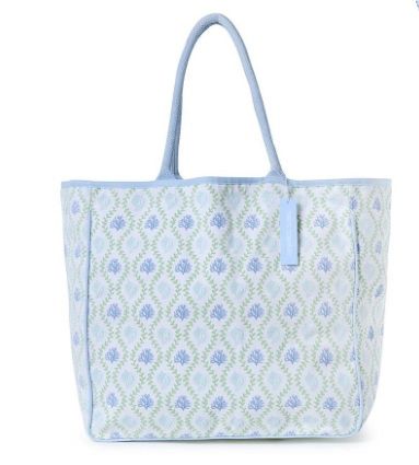 Coastal Coral X-Large Canvas Tote