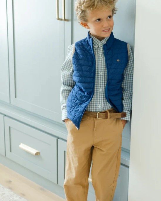 Bailey Boys Quilted Vest Navy