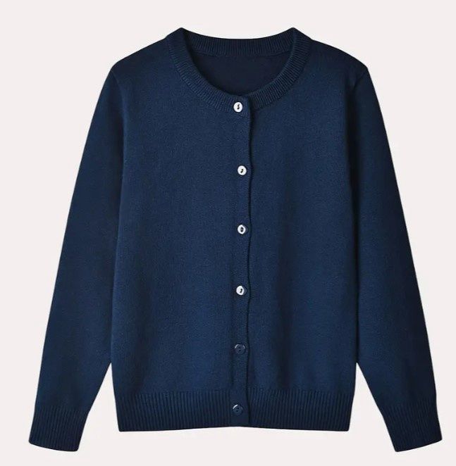 Girls Navy Cardigan, Size: 2/3T
