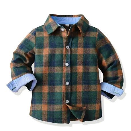 Boys Fall Flannel Button Up, Size: 3/4T