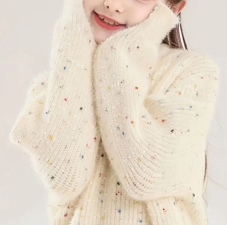 Cream Confetti Sweater, Size: 11/12