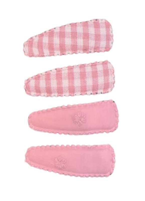 Cotton Hair Bow Clips 2 pack