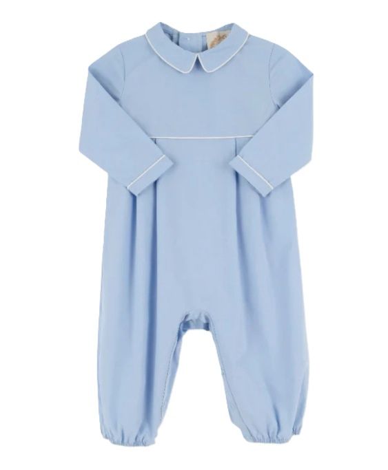 Long Sleeve Bradford Romper-Beale Street Blue