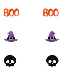 Halloween Purple &amp; Black Acrylic Trio