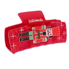 Red Nutcracker Hair Clip