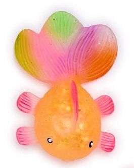 Rainbow Glitter Squishy Fish, COLOR: Gold Fish