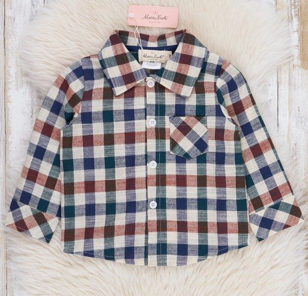 Fall Vintage Plaid Button Up