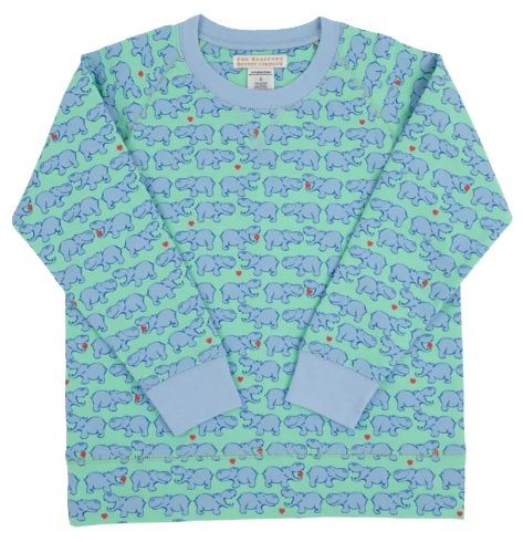 Cassidy Comfy Crewneck-Hugga Hippo