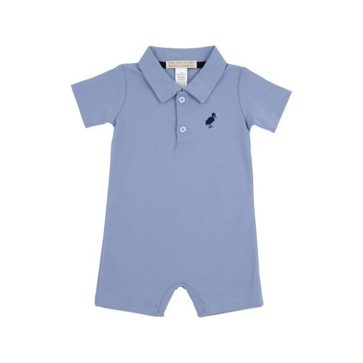 Sir Propers Romper - Periwinkle Pima