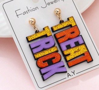 Trick Treat Glitter Earrings