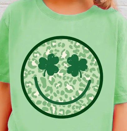 Smiley Shamrock T Shirt