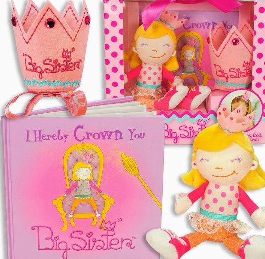 Big Sister Gift Set with Book, Crown &amp; Doll