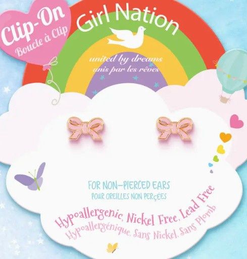 Clip on Bow Earrings