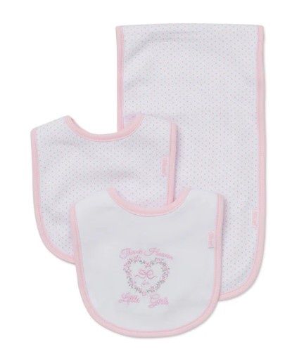 Thank Heaven for Little Girls Bib &amp; Burp