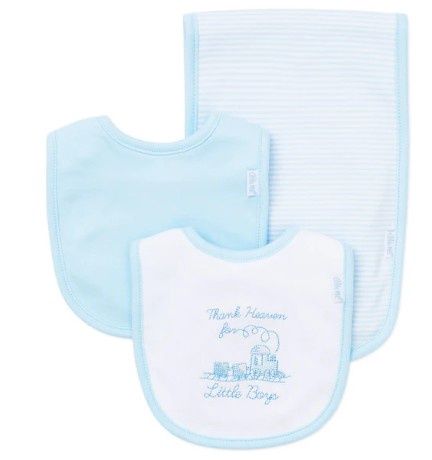 Thank Heaven Little Boy Bib &amp; Burp Set
