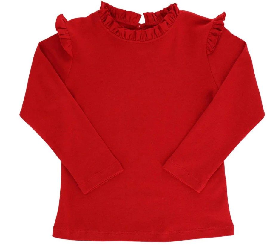 Girls Long Sleeve Ruffle Top