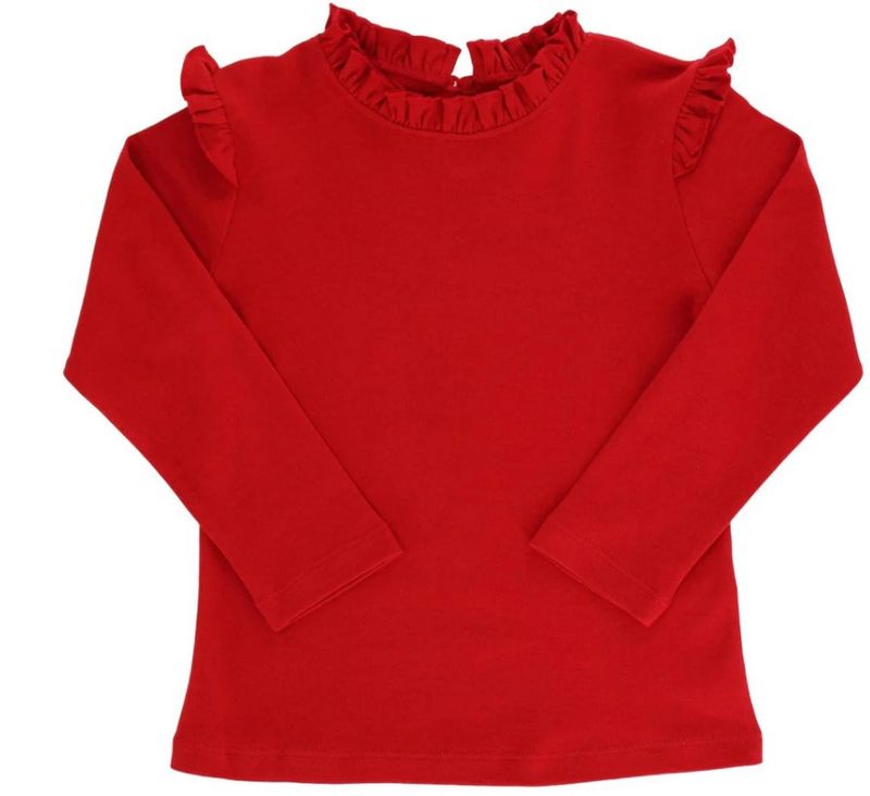 Girls Long Sleeve Ruffle Top