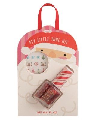 My Little Nail Kit-Christmas, COLOR: Red Glitter