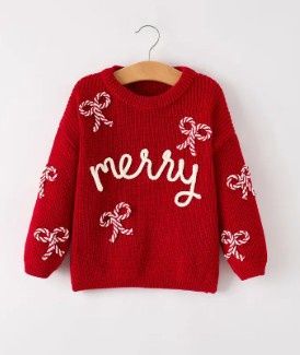 Merry Yawn Embroidered Sweater