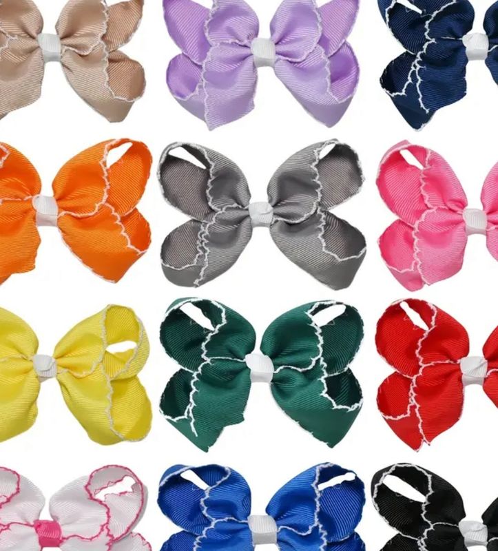 4 inch Picot Trim Bow