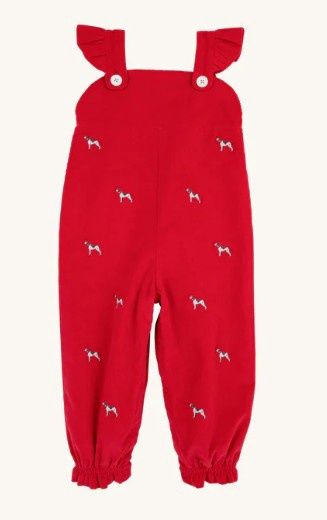 Critter Violet&#39;s Vintage Overalls- Richmond Red Dog