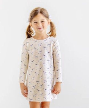 Polly Play Dress- Osprey Oatmeal Dog