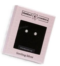 Sterling Silver Screw-On-Back Pearls