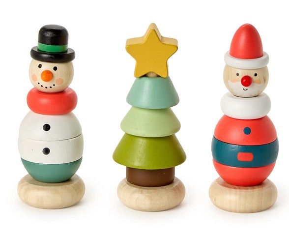 Wooden Christmas Stacker Toy