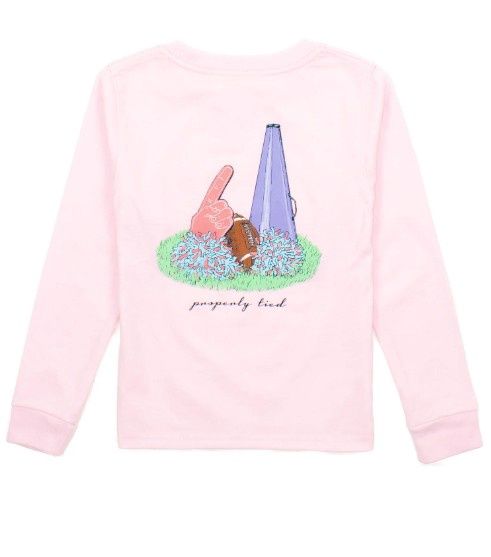 Properly Tied Girls LS Home Team Rose