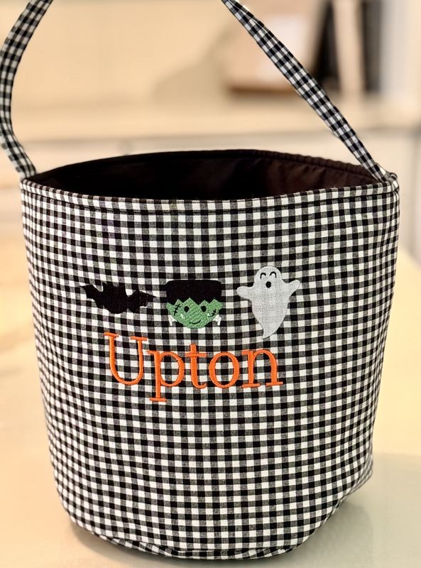 Monogram Halloween Tote