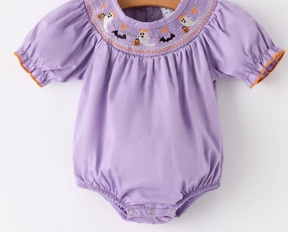 Smocked Halloween Romper