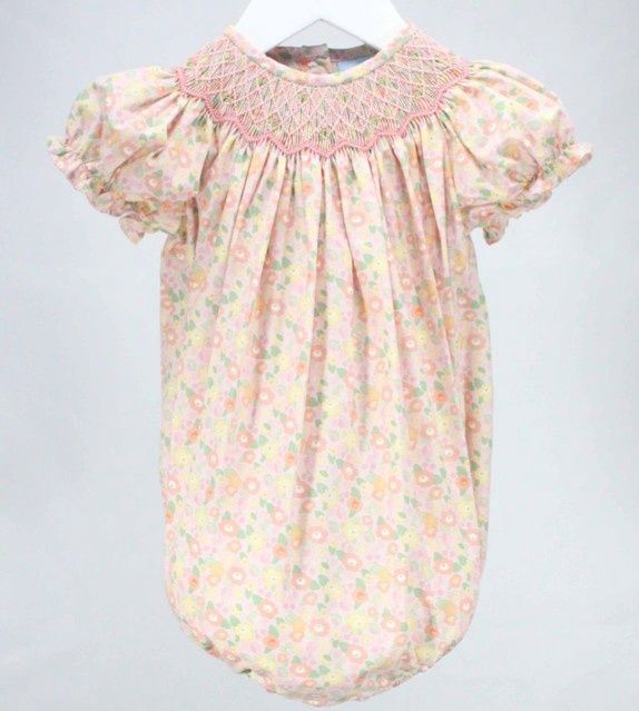 Fall Flourish Smocked Zoe Bubble