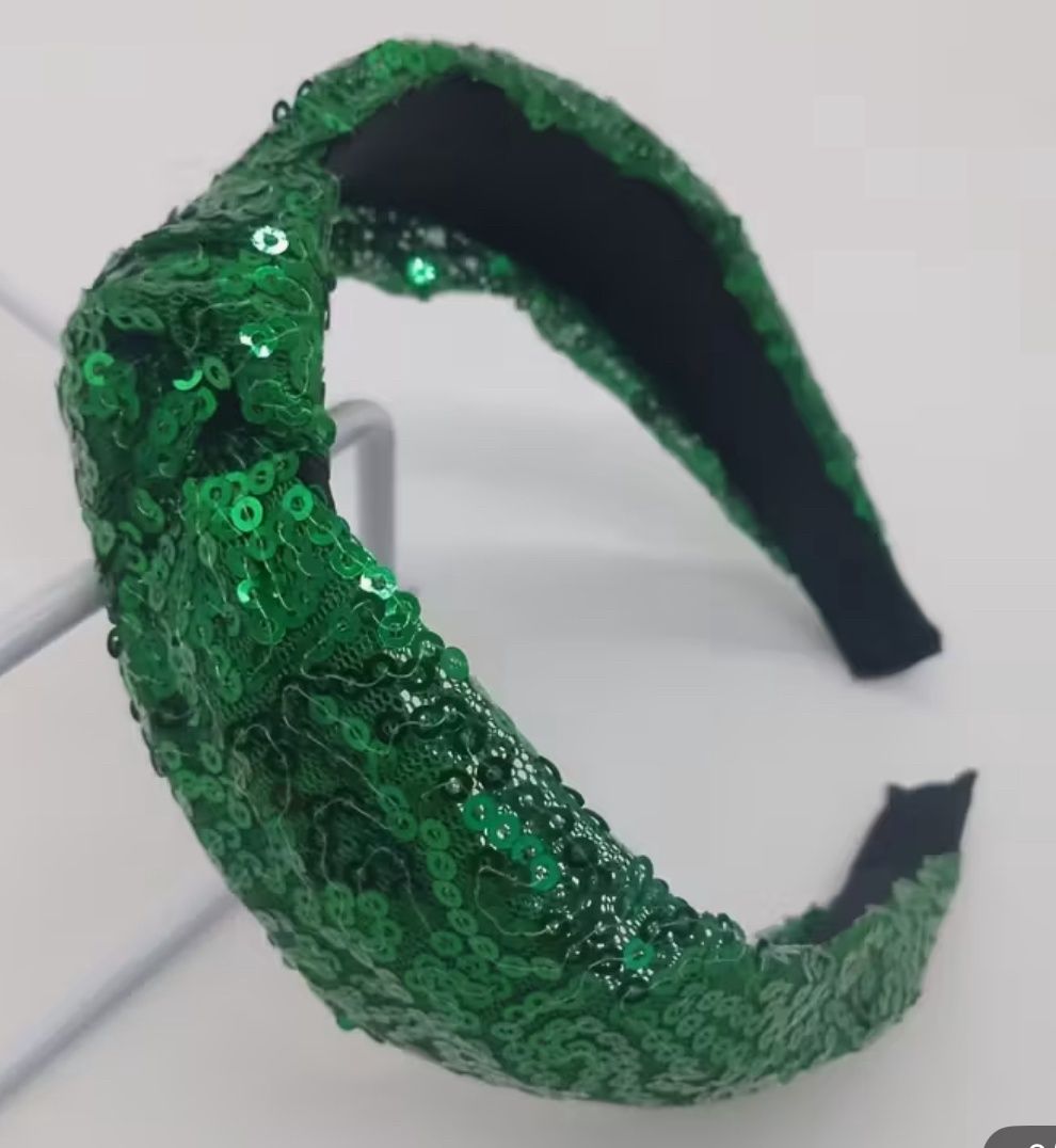 Green Sequin Headband